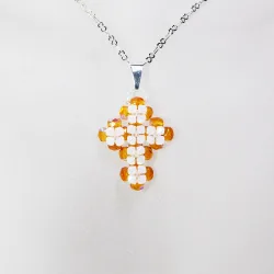 Pendant 40cm - Sukhdeep-Silver Chain - Pendant 40cm - Laiton argenté